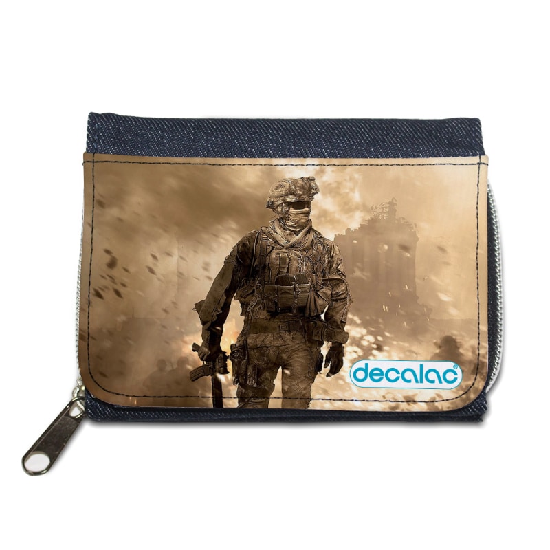 محفظة جينز بتصميم كول أوف ديوتي نيران المعركه محفظة جينز بتصميم كول أوف ديوتي نيران المعركه