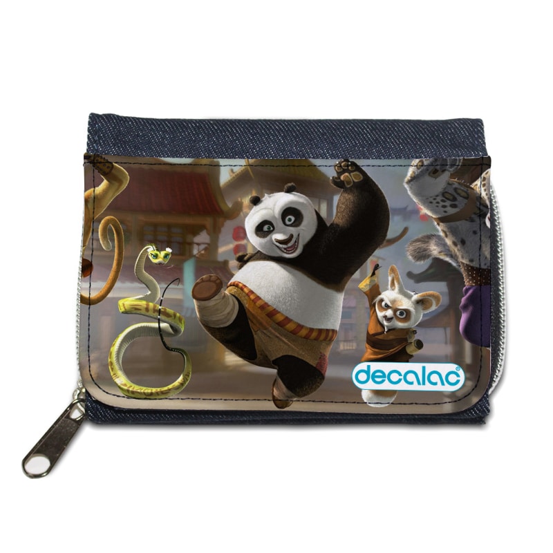 محفظة جينز بتصميم كونغ فو باندا محفظة جينز بتصميم كونغ فو باندا