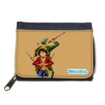 محفظة جينز بتصميم لوفي و زورو ون بيس محفظة جينز بتصميم لوفي و زورو ون بيس