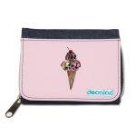 محفظة جينز بتصميم مثلجات الجماجم