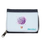 محفظة جينز بتصميم منطاد بالورد محفظة جينز بتصميم منطاد بالورد