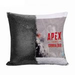 مخدة سحرية مع الحشوة لون اسود بتصميم أبيكس ليجندز جبل طارق