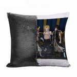 مخدة سحرية مع الحشوة لون اسود بتصميم أعضاء فيري تيل