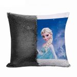 مخدة سحرية مع الحشوة لون اسود بتصميم إلسا ملكة الثلج