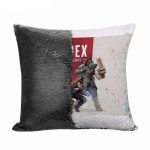 مخدة سحرية مع الحشوة لون اسود بتصميم  ابيكس ليجندز القتال معا