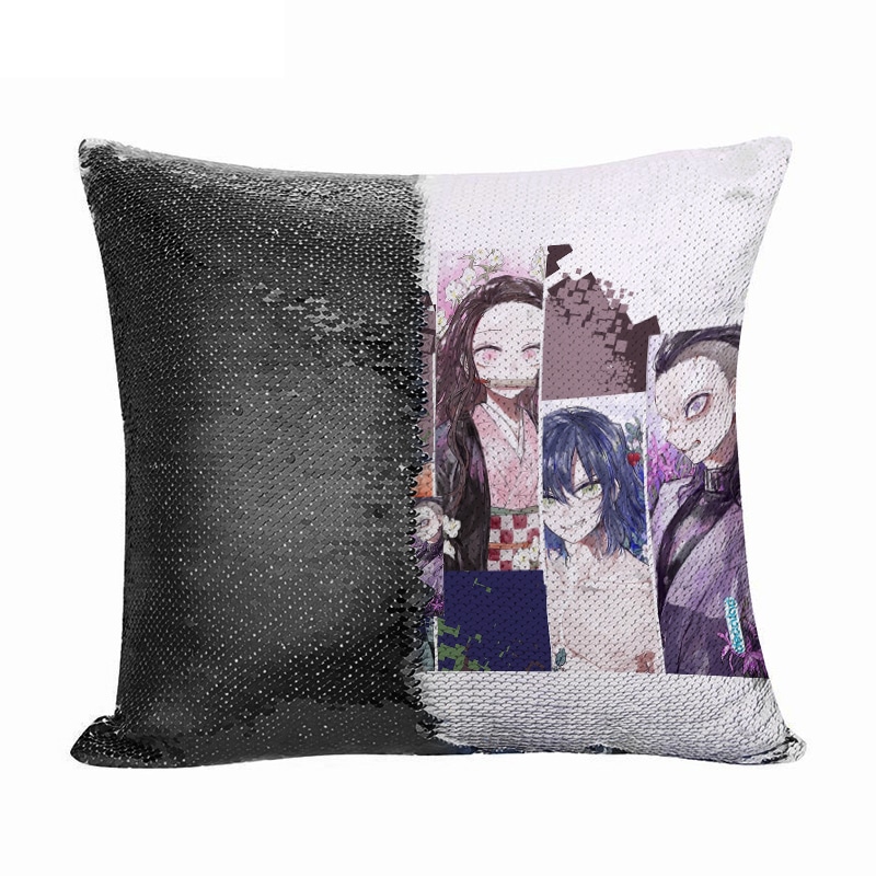 مخدة سحرية مع الحشوة لون اسود بتصميم اصدقاء قاتل شيطان مخدة سحرية مع الحشوة لون اسود بتصميم اصدقاء قاتل شيطان