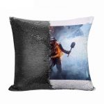 مخدة سحرية مع الحشوة لون اسود بتصميم الاستعداد للمعركة  باتلفيلد