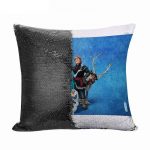 مخدة سحرية مع الحشوة لون اسود بتصميم الشخصيات الرئيسيه لفروزن