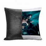 مخدة سحرية مع الحشوة لون اسود بتصميم الشقيقان ضد قاتل الشياطين