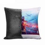 مخدة سحرية مع الحشوة لون اسود بتصميم الفتاة المحاربة باتلفيلد 1