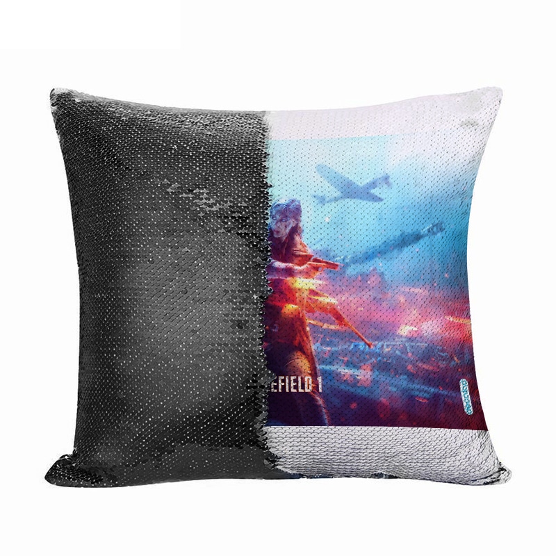 مخدة سحرية مع الحشوة لون اسود بتصميم الفتاة المحاربة باتلفيلد 1 مخدة سحرية مع الحشوة لون اسود بتصميم الفتاة المحاربة باتلفيلد 1