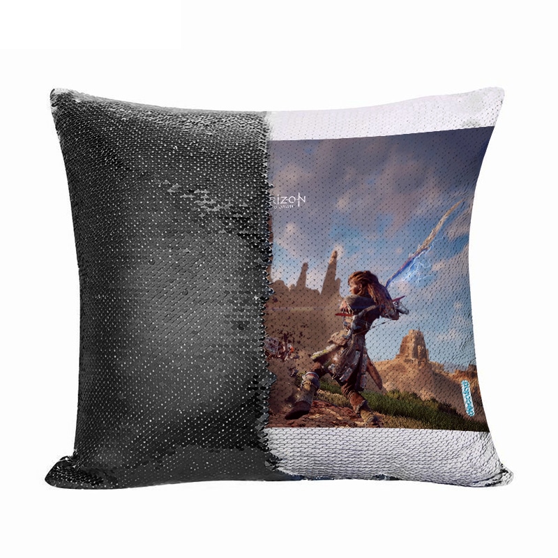 مخدة سحرية مع الحشوة لون اسود بتصميم المقاتلة إلوي هورايزن زيرو داون مخدة سحرية مع الحشوة لون اسود بتصميم المقاتلة إلوي هورايزن زيرو داون