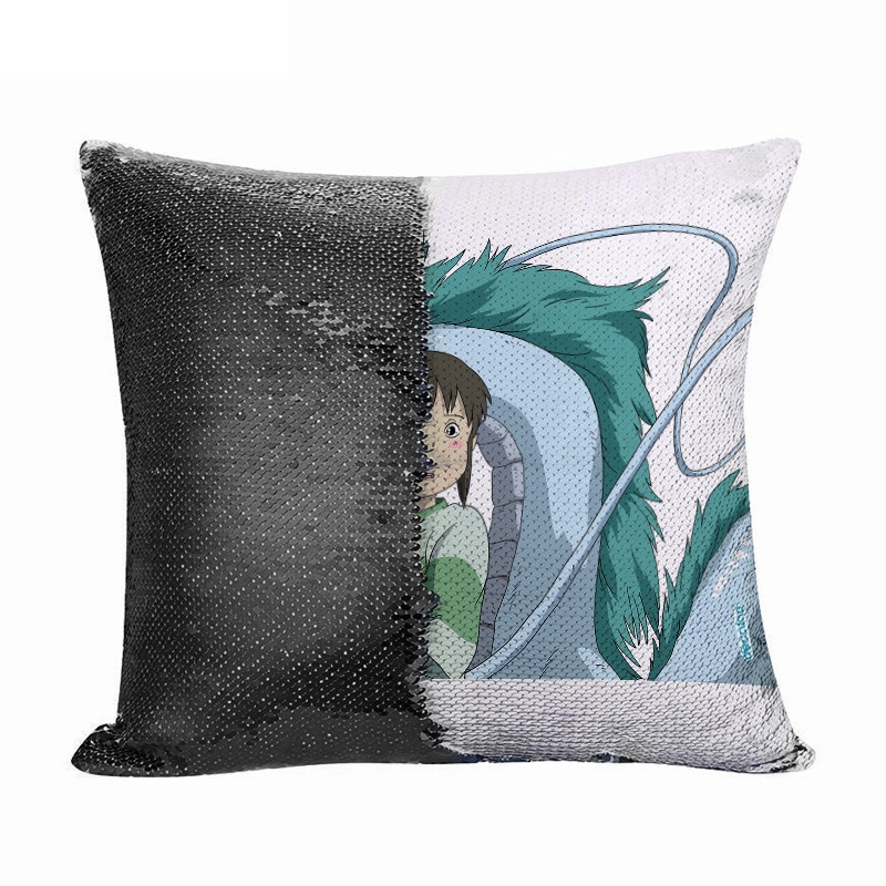 مخدة سحرية مع الحشوة لون اسود بتصميم انمي المخطوفة مخدة سحرية مع الحشوة لون اسود بتصميم انمي المخطوفة