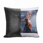 مخدة سحرية مع الحشوة لون اسود بتصميم باتلفيلد 1 معركه العرب