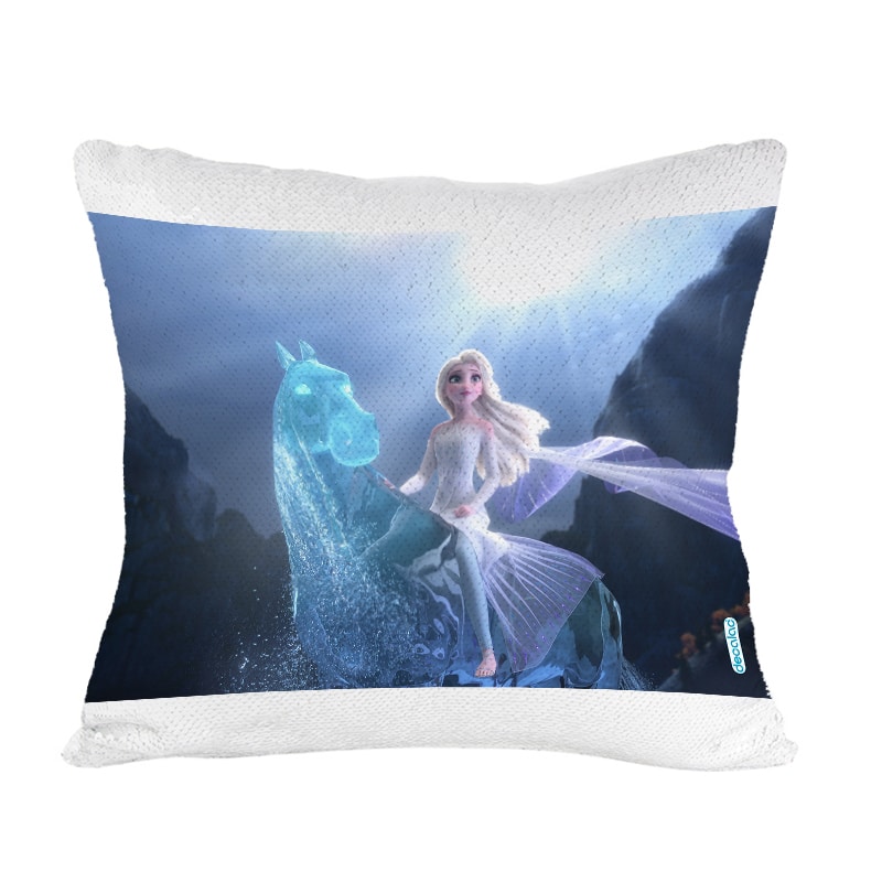 مخدة-سحرية-مع-الحشوة-لون-اسود-بتصميم-حصان-إلسا-الثلجي-ملكة-الثلج-1