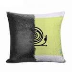 مخدة سحرية مع الحشوة لون اسود بتصميم حلزون
