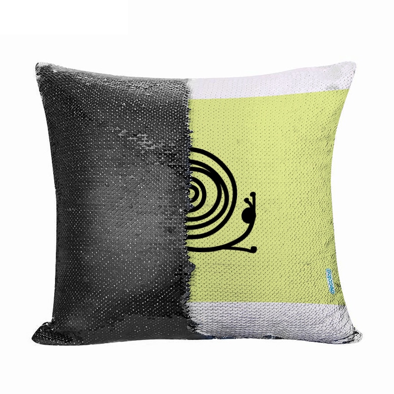 مخدة سحرية مع الحشوة لون اسود بتصميم حلزون مخدة سحرية مع الحشوة لون اسود بتصميم حلزون