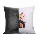 مخدة سحرية مع الحشوة لون اسود بتصميم ختم ناروتو