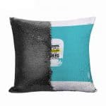 مخدة سحرية مع الحشوة لون اسود بتصميم دع القلق