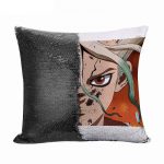 مخدة سحرية مع الحشوة لون اسود بتصميم دكتور ستون