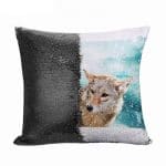 مخدة سحرية مع الحشوة لون اسود بتصميم ذئب