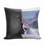 مخدة سحرية مع الحشوة لون اسود بتصميم رحلة مائية آنا أولاف