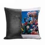 مخدة سحرية مع الحشوة لون اسود بتصميم سباق أكاديميتي للأبطال
