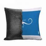 مخدة سحرية مع الحشوة لون اسود بتصميم سحليه