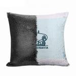 مخدة سحرية مع الحشوة لون اسود بتصميم سفينة