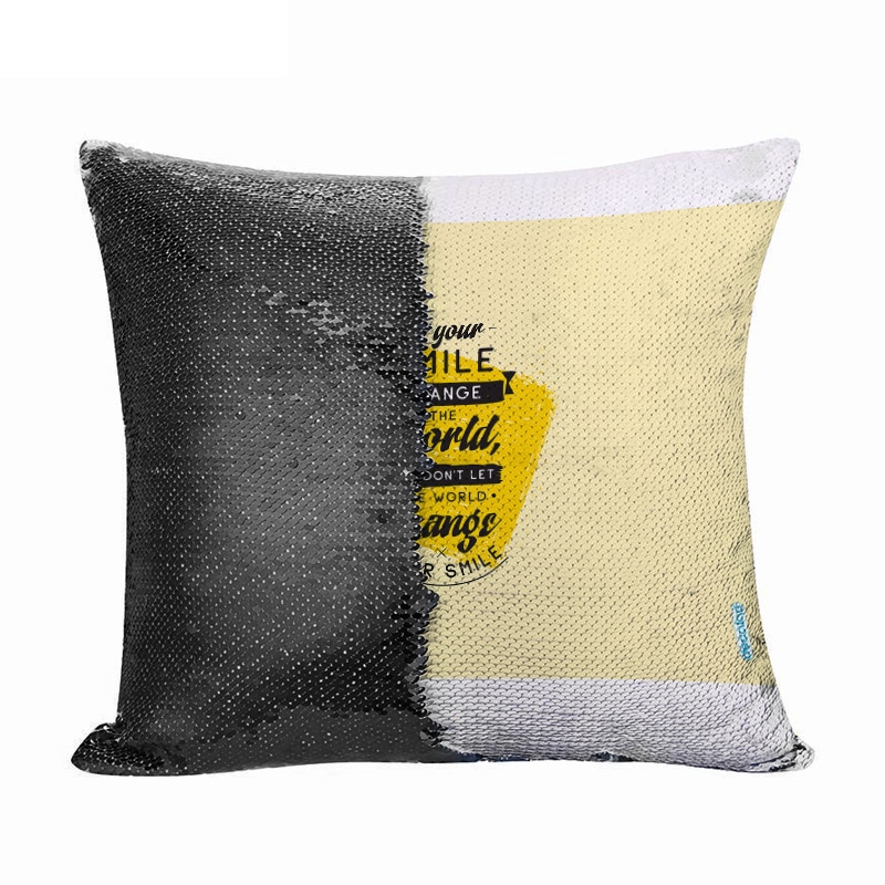 مخدة سحرية مع الحشوة لون اسود بتصميم عبارات انجليزيه مخدة سحرية مع الحشوة لون اسود بتصميم عبارات انجليزيه