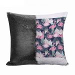 مخدة سحرية مع الحشوة لون اسود بتصميم فلامنغو