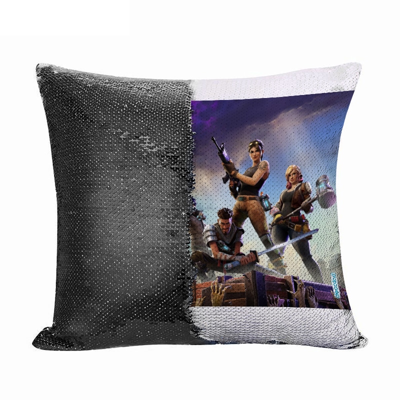 مخدة سحرية مع الحشوة لون اسود بتصميم قتال الزومبي فورت نايت مخدة سحرية مع الحشوة لون اسود بتصميم قتال الزومبي فورت نايت