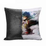 مخدة سحرية مع الحشوة لون اسود بتصميم قتال ميدوريا ضد باكوغو