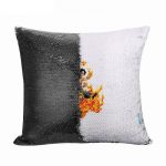 مخدة سحرية مع الحشوة لون اسود بتصميم قوة إيس من ون بيس