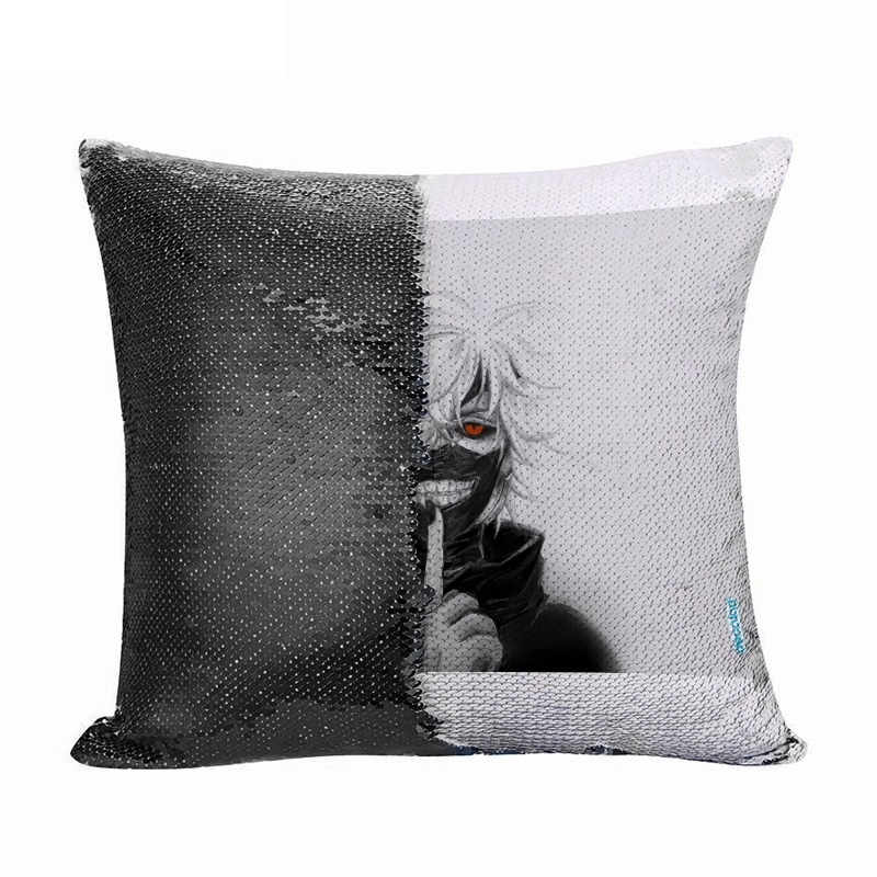 مخدة سحرية مع الحشوة لون اسود بتصميم كانيكي طوكيو غول مخدة سحرية مع الحشوة لون اسود بتصميم كانيكي طوكيو غول