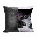 مخدة سحرية مع الحشوة لون اسود بتصميم كول أوف ديوتي بداية الحرب