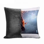 مخدة سحرية مع الحشوة لون اسود بتصميم لعبة باتلفيلد