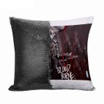 مخدة سحرية مع الحشوة لون اسود بتصميم لعبه الرعب والنجاة بلود بورن