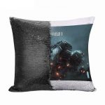 مخدة سحرية مع الحشوة لون اسود بتصميم مركبة قتالية باتلفيلد