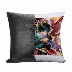 مخدة سحرية مع الحشوة لون اسود بتصميم معركه في أكاديميتي للأبطال