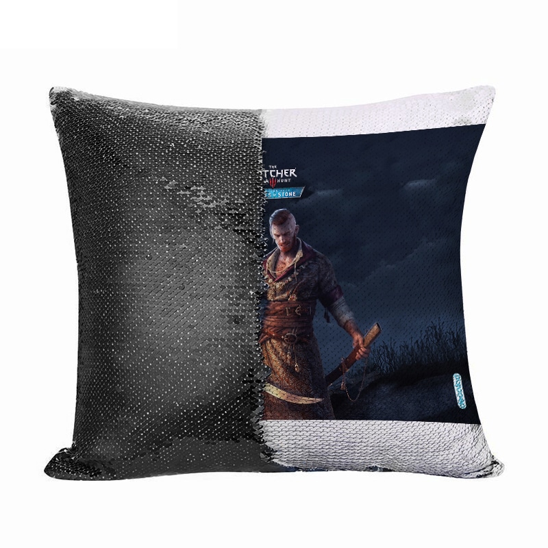 مخدة سحرية مع الحشوة لون اسود بتصميم مقاتل ذا ويتشر 3 وايلد هانت مخدة سحرية مع الحشوة لون اسود بتصميم مقاتل ذا ويتشر 3 وايلد هانت