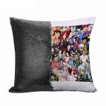 مخدة سحرية مع الحشوة لون اسود بتصميم مكس انمي