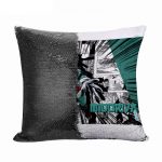 مخدة سحرية مع الحشوة لون اسود بتصميم ميدوريا مانجا أكاديميتي للأبطال