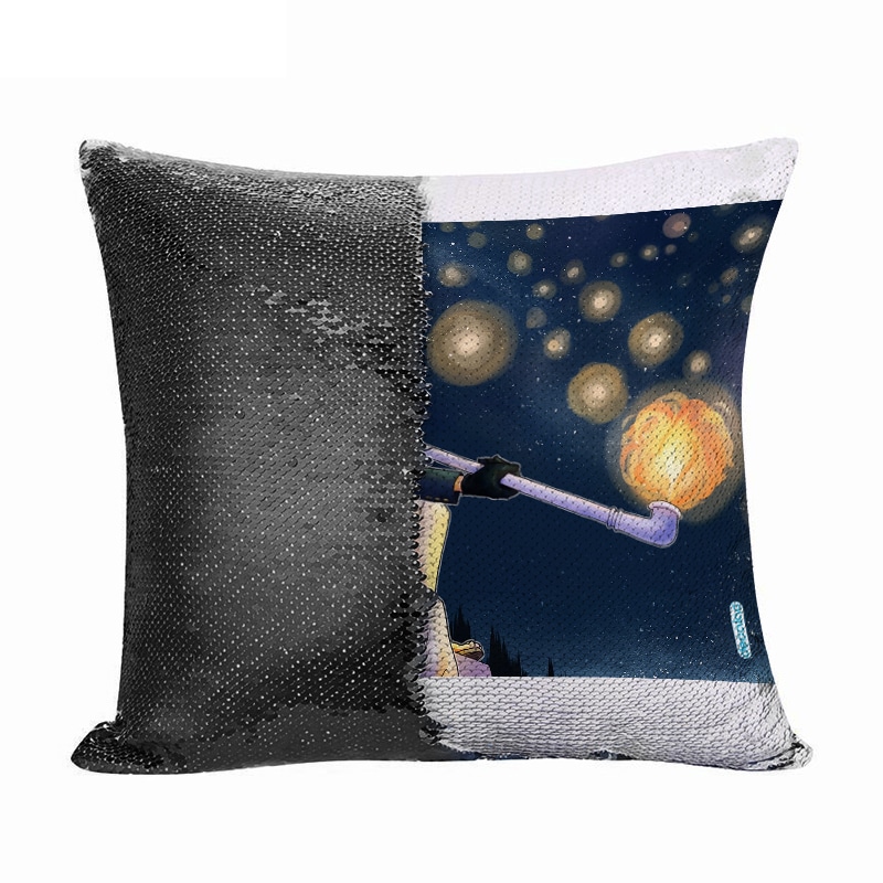 مخدة سحرية مع الحشوة لون اسود بتصميم وداع إيس ون بيس مخدة سحرية مع الحشوة لون اسود بتصميم وداع إيس ون بيس