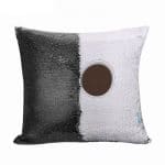 مخدة سحرية مع الحشوة لون اسود بتصميم وقت القهوة