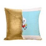 مخدة سحرية مع الحشوة لون ذهبي بتصميم آرمي بتس شخصيات BT21