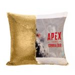 مخدة سحرية مع الحشوة لون ذهبي بتصميم أبيكس ليجندز جبل طارق