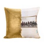 مخدة سحرية مع الحشوة لون ذهبي بتصميم أساسنز كريد جميع الشخصيات