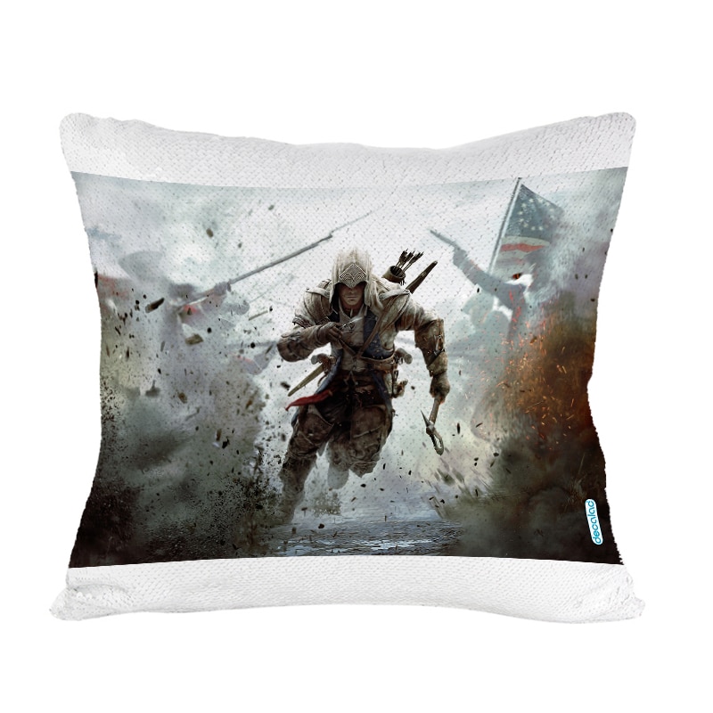 مخدة-سحرية-مع-الحشوة-لون-ذهبي-بتصميم-أساسنز-كريد-وسط-الحرب-1
