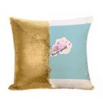 مخدة سحرية مع الحشوة لون ذهبي بتصميم أنت مميز